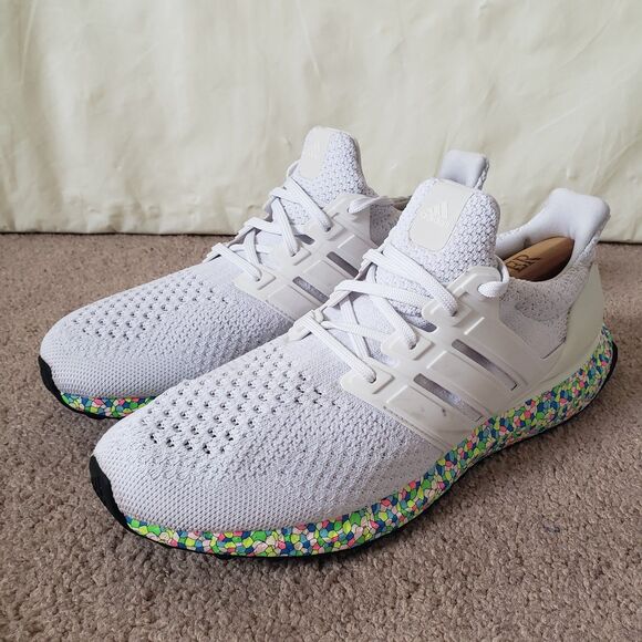 2021 Adidas UltraBoost 5.0 Mosaic Boost Pack Sz 8 Mens White Sneakers Multicolor main image 5